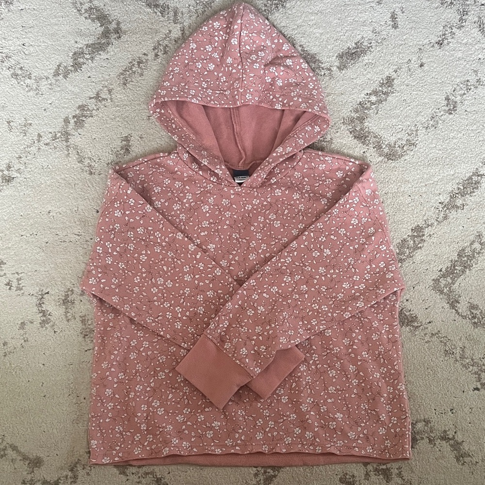 NWOT Kids Old Navy Pink Floral Hoodie